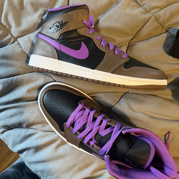 Jordan Other - Air Jordan  purple mocha retro mid 1 Sz 8.5